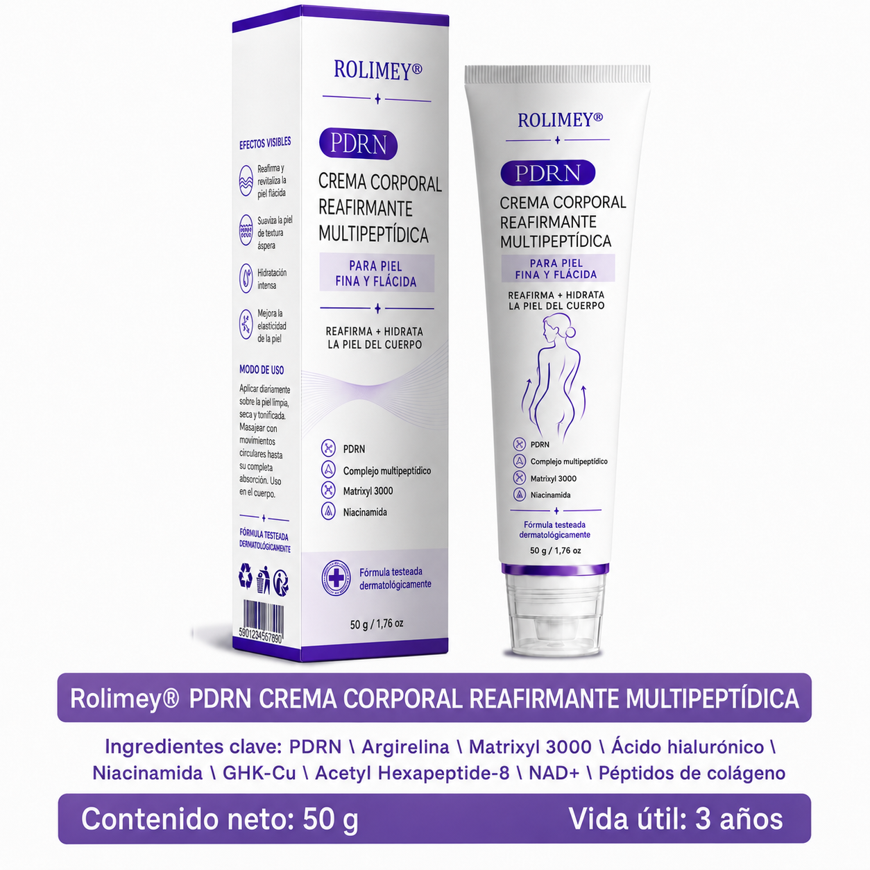 🔥🔥Versión mejorada con nuevo envase 2026丨⚡️ROLIMEY® PDRN crema roll-on multipeptídica para reafirmar, regenerar y suavizar la piel